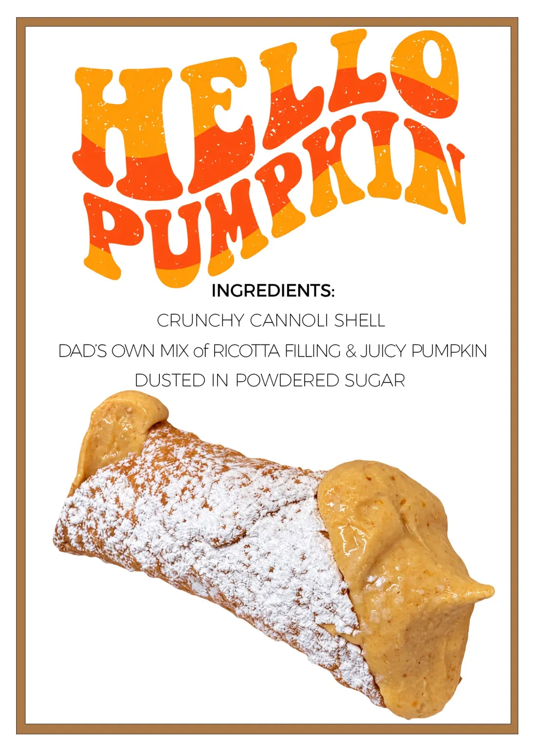 Pumpkin cannoli